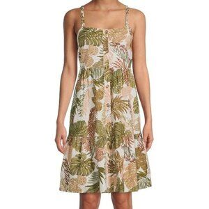 Beach Lunch Lounge Women's Braided Strap Button Front Dress